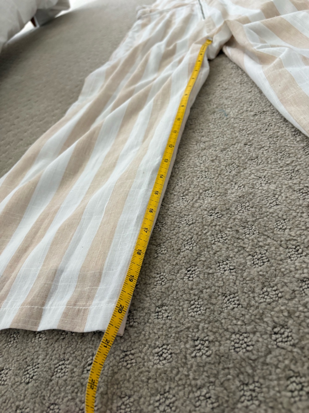 Forever 21 Cream and White Striped One-Piece Jumpsuit - Picture 6 of 6